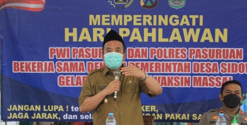 Pemkab Pasuruan Kembali Lakukan Vaksinasi Kolaborasi Bersama PWI Kabupaten Pasuruan